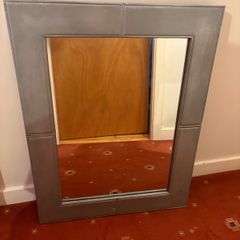 Grey Framed Mirror