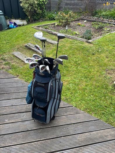Full set golf clubs and bag