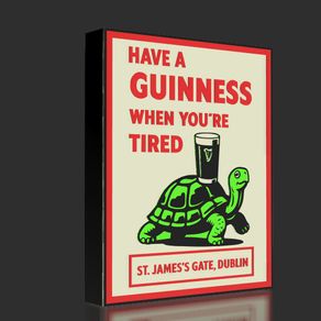 Guinness Retro Turtle Lightbox
