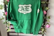 hoodie American eagle retro green shamrock special edition hoodie x small
