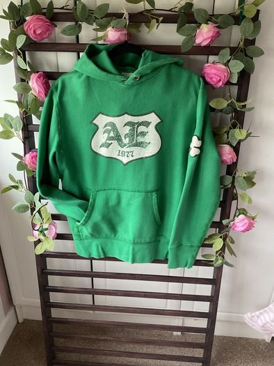 hoodie American eagle retro green shamrock special edition hoodie x small