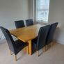 Solid wood dining table and chairs Image 4
