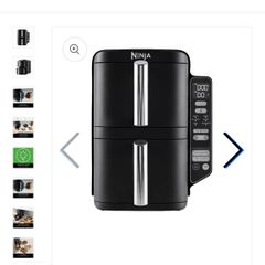 Ninja air fryer double Stack 7-5 litres black