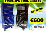 3pc 27 Inch Professional Tmus Tool Chest /738 Vat Included