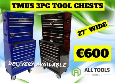 3pc 27 Inch Professional Tmus Tool Chest /738 Vat Included