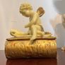 Vintage Cherub Decor SetBookTrinket Box &column Image 6