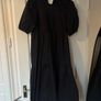 Zara black dress puff sleeve size S Image 2