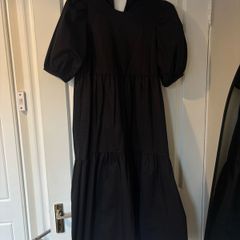 Zara black dress puff sleeve size S