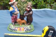 Staffordshire dancing bear figure