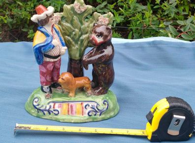 Staffordshire dancing bear figure