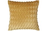 Velvet Pintuck Cushion - Honey