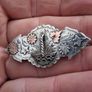 Victorian Nine Carat Gold And Srerling Silver Brooch Image 7