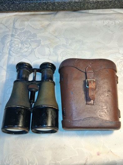 WW1 Era Binoculars In Original Case