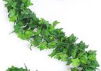 56 Feet Fake Ivy Garland Artificial Foliage Fake Leaves Hanging Garland Plant Greenery Leaves UV Resistant Vines with Fake Leaves for Bedroom Wedding Party Garden Wall Decoration