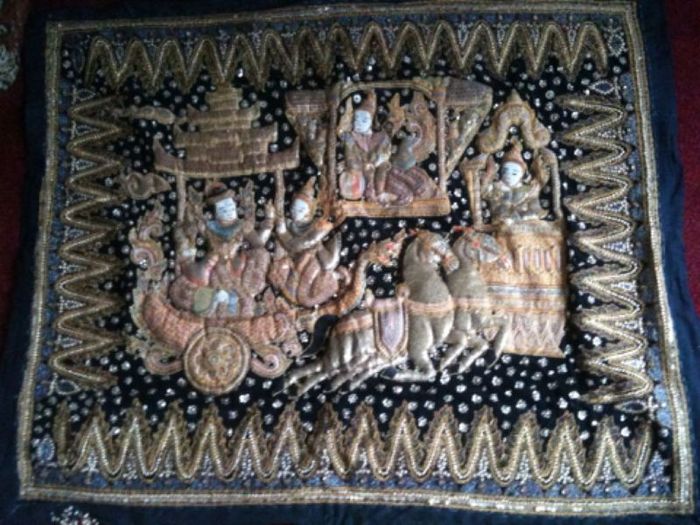 Beautiful Thai  Antique Wall Hanging