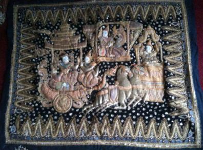 Beautiful Thai  Antique Wall Hanging
