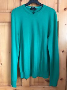 Hugo Boss Green jumper slim fit size Medium - New with tags