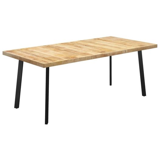 Dining Table with V-shaped Legs 200x100x77 cm Solid Mango Wood
