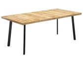 Dining Table with V-shaped Legs 200x100x77 cm Solid Mango Wood