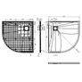 Shower Tray White 90x90 cm Image 8