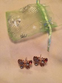 Brand new pretty butterfly earrings