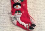 Plush Christmas Snowmsn Stocking