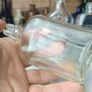 477 - Set of 5 Vintage Clear Glass Cork Screw Top Collectible Decorative Bottles Image 5