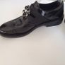 High By Claire Campbell ladies all leather black Brogues Eu 40 Uk 6.5 Image 6