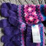 Pom Pom Hat / Purple Gloves   Age 7-11 Image 2