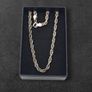 925 Vintage Sterling Silver Fully Hallmarked Signed Italian Byzantine Chain Image 2
