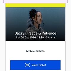 jazzy ticket Saturday 24th 3arena