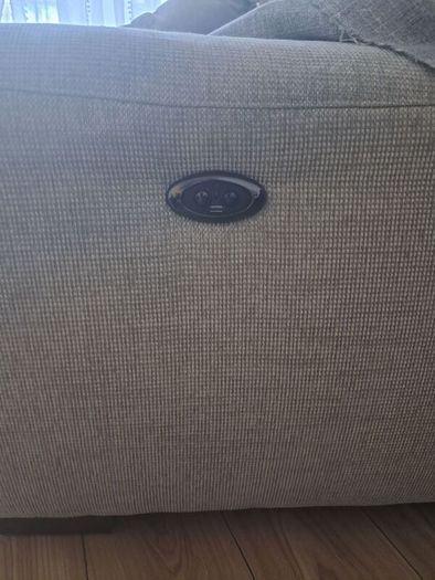 DFS electric recliner, Grey fabric