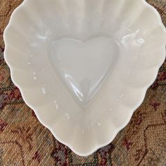 Belleek Heart Shaped Trinket Dish
