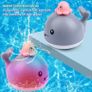 Baby Bath Toys,Whale Spray Swimming Pool Toy,Four Water Spray Patterns,Baby Light Up Bath Tub Toys,Waterproof Design Fun Bath Toys,Smooth Body Safety, Baby Toys for 0-6 Months,1,2,3,5 Years Image 2