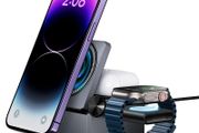 Hoco CQ8 Foldable 3-in-1 Magnetic Wireless Fast Charger Grey