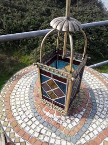 Vintage stained  glass lamp