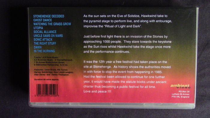 Hawkwind - The Solstice at Stonehenge 1984 VHS