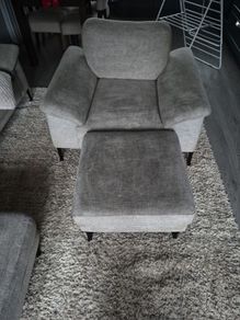 1 seater 3 seater with 2 foot stools