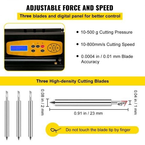 Vinyl Cutter Machine, 28-inch Cutting Plotter, Adjustable Speed and Force, DIY Cutting Machine Kit for Signs Banners Stickers