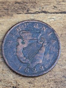 Ireland 1822, Half Penny George IV - free standard postage