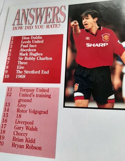 man United vintage book1996