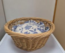 Wicker Basket Pet Bed