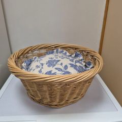 Wicker Basket Pet Bed