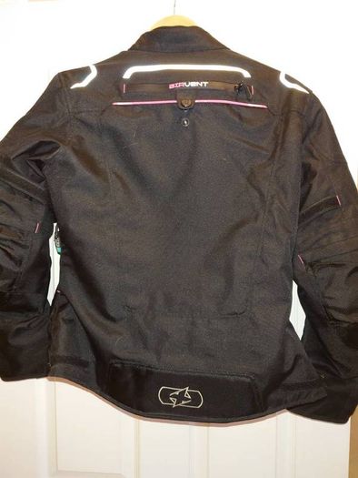ladies black Girona motorbike jacket