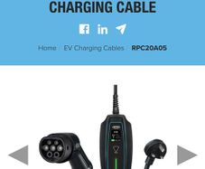 3-pin Plug To Type 2 Electric Vehicle Charging Cable