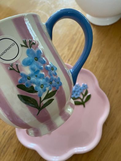 ShabbyChic Mug and Side Plate set
