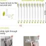 Child Safety Locks, Flow.month 10 Pack Child Safety Cupboard Locks, No Tools or Drilling Needed, Baby Cabinet Locks for Kitchen Cabinets, Drawers, Appliances, Closet, Kitchen, Fridge and Oven, Trash Image 2