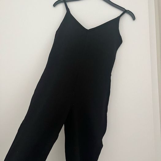 Penneys/Primark Black Strappy Jumpsuit - Size S