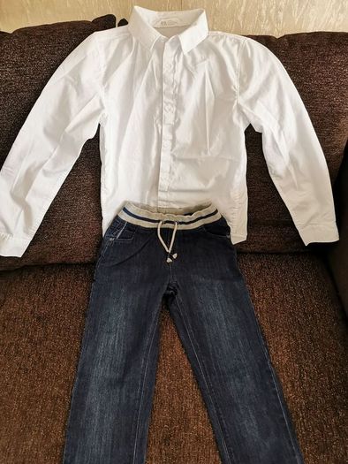 Boy's shirt and jeans set size 10-11
