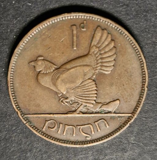 Ireland 1d 1928 Penny Coin